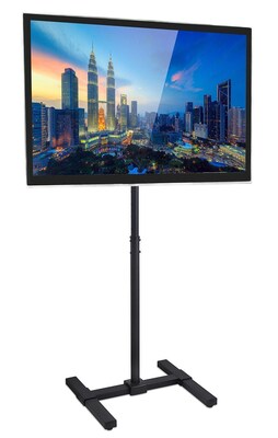 Mount-It! Pedestal TV Stand, Screens up to 42, Black (MI-878)