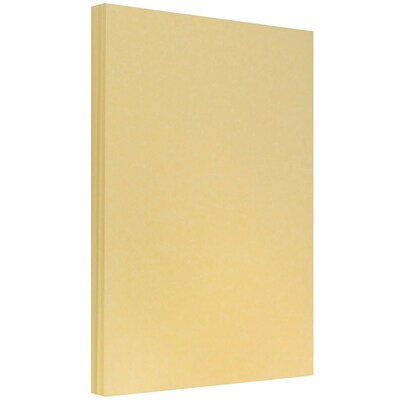 JAM Paper Parchment Colored 8.5 x 14 Paper, 24 lbs., Antique Gold Recycled, 100 Sheets/Pack (17132