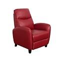 CorLiving Ava Bonded Leather Recliner, Red (LZY-551-R)