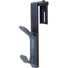 Officemate Plastic Coat Hook For Cubicle, Charcoal Gray (OIC22005)