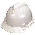 MSA V-Gard® Protective Cap, Fas-Trac® Ratchet Suspension, White, Small