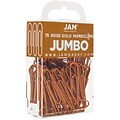 JAM Paper Jumbo Paper Clip, Rose Gold, 75/pack (21832059)