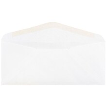 JAM Paper #10 Business Envelope, 4 1/8 x 9 1/2, White, 500/Box (35532C)