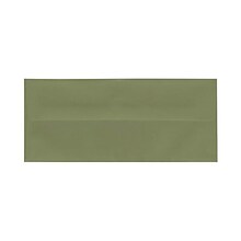 JAM Paper® #10 Business Envelopes, 4.125 x 9.5, Olive Green, 25/Pack (21517101)