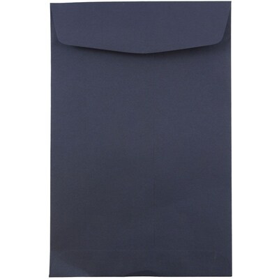 JAM Paper 6 x 9 Open End Catalog Envelopes, Navy Blue, 100/Pack (01287030f)