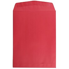 JAM Paper 9 x 12 Open End Catalog Colored Envelopes, Red Recycled, 25/Pack (80329a)