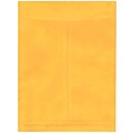 JAM Paper Open End Open End Catalog Envelope, 9 x 12, Yellow, 100/Pack (212816063F)