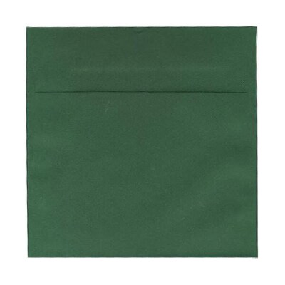 JAM Paper® 5.5 x 5.5 Square Invitation Envelopes, Dark Green, 25/Pack (21512717)