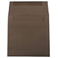 JAM Paper 6.5 x 6.5 Square Invitation Envelopes, Chocolate Brown Recycled, 25/Pack (227912746)