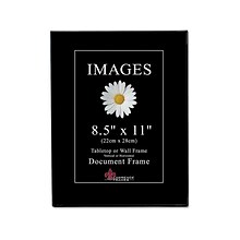 Lawrence Frames Images Plastic Certificate Frames, Black, 6/Pack (350081)