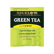 Bigelow Green with Lemon Tea Bags, 28/Box (RCB10346)