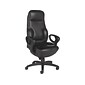 Global Leather Executive Chair, Black (2424-18BK-PD03)