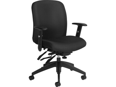Global Truform TS Fabric Big & Tall Office Chair, Ebony (TS54513SCBKJN02)