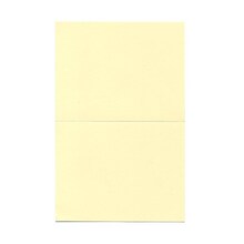 JAM Paper® Fold over Cards, A2 size, 4 3/8 x 5 7/16, Ivory, 25/pack (309908f)