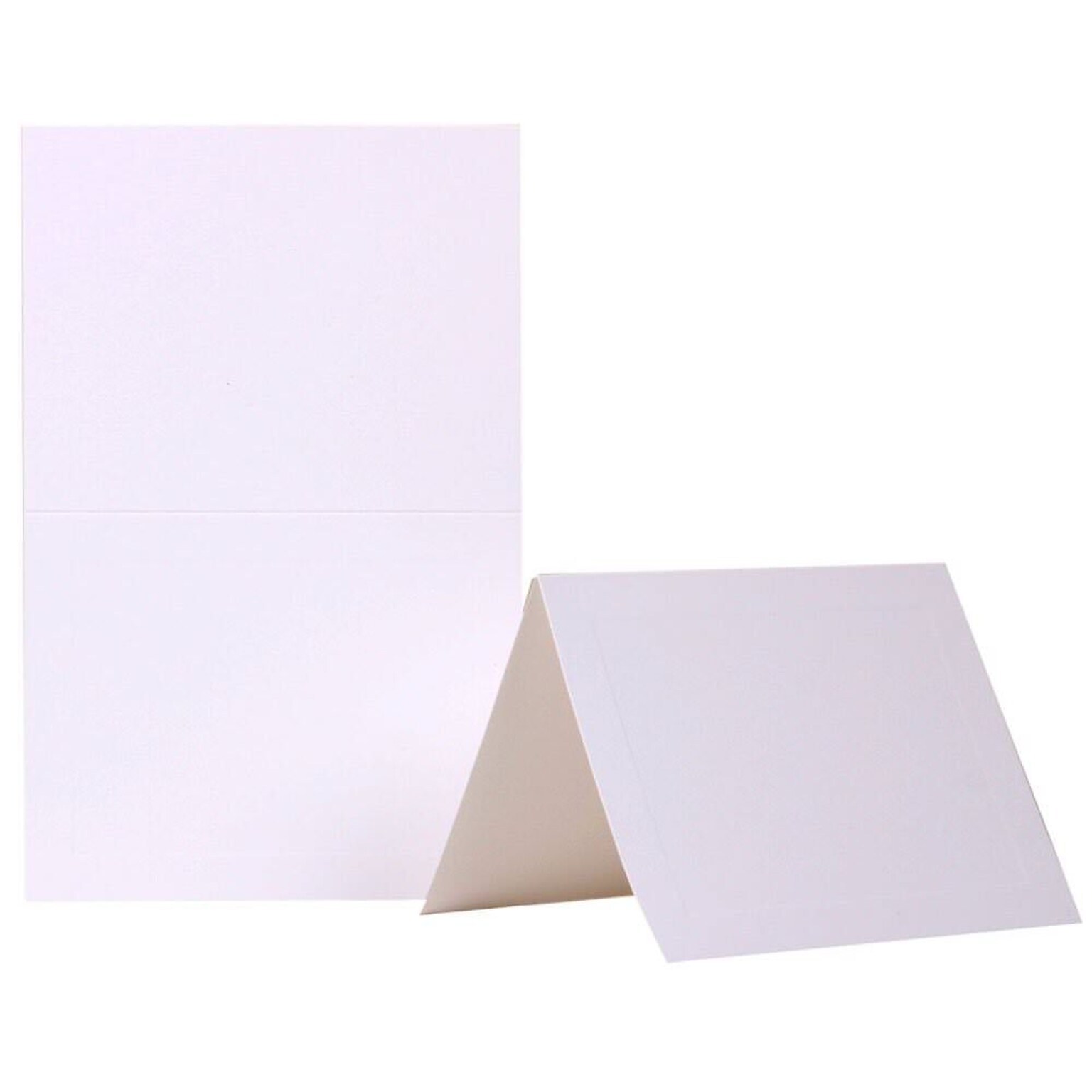 JAM Paper® Fold over Cards, A2 size, 4 3/8 x 5 7/16, White Panel, 25/pack (309915f)