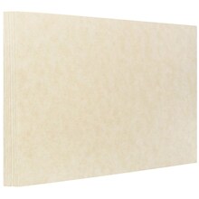 JAM Paper® Blank Note Cards, A6 size, 4 5/8 x 6 1/4, Natural Parchment, 100/pack (17531640b)