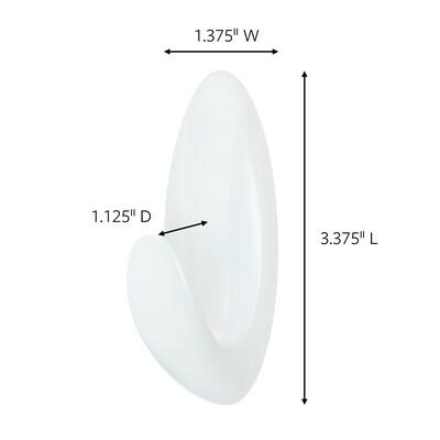 Command Medium Bath Hooks Value Pack, White, 6 Hooks (BATH18-6ES)