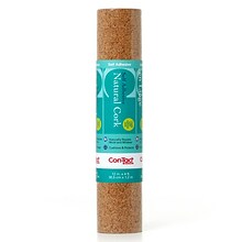Kittrich Con-Tact® Adhesive Roll, 12 x 4, Cork, 3 Rolls (KIT04F12642006BN)