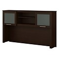 Bush Furniture Somerset 59.09W Desktop Hutch, Mocha Cherry (WC81831)