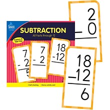 Carson-Dellosa Subtraction All Facts through 12 Flash Cards, 170/Set (134054)