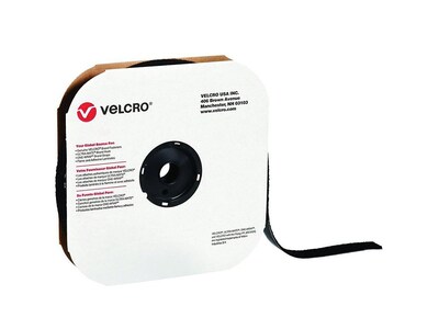 Velcro 1 x 900 Sticky Back Loop Fastener, Black, Each (HLVEL134B)