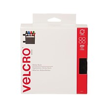Velcro® Brand 3/4 Sticky Back Hook & Loop Fastener Dots, Black, 200/Pack (VEL152)