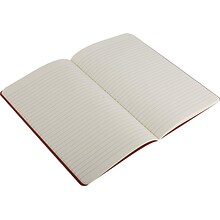Moleskine Cahier Journal, Set of 3, Soft Cover, Large, 5 x 8.25, Ruled, Cranberry Red (931014)