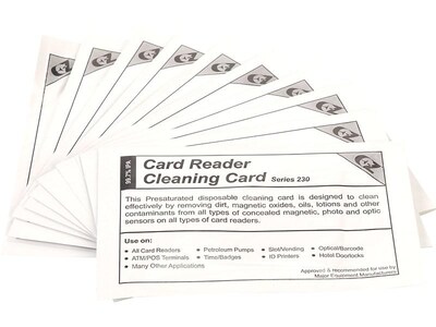 Clean Card International Series 230 Cleaning Cards, 10/Pack (CC23)