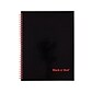 Black N' Red Professional Notebooks, 8.5" x 11", Wide Ruled, 70 Sheets, Black (K67030)