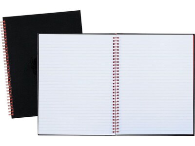 Black N' Red Professional Notebooks, 8.5" x 11", Wide Ruled, 70 Sheets, Black (K67030)