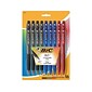 BIC BU3 Retractable Ballpoint Pens, Medium Point, Assorted Colors Ink, 18/Pack (BU3P18-AST)