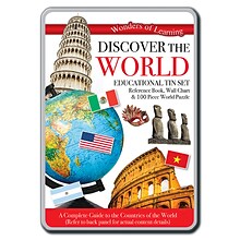 Round World Products Wonders of Learning Tin Set, Discover the World, 2 Sets (RWPTS05BN)