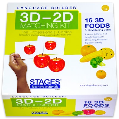 Stages Learning Materials Language Builder® 3D–2D Matching Kit, Foods (SLM007)