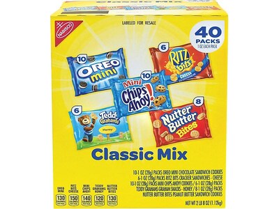 Nabisco  Classic Mix Cookies, Assorted, 1 oz., 40/Pack (220-00086)