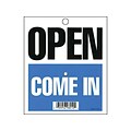 Cosco® Open/Come In/Will Return with Clock Indoor/Outdoor Door Sign, 5.25L x 6H, Multi Colors (098