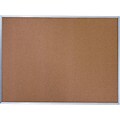 Quartet Cork Bulletin Board, Aluminum Frame, 6 x 4 (85348)