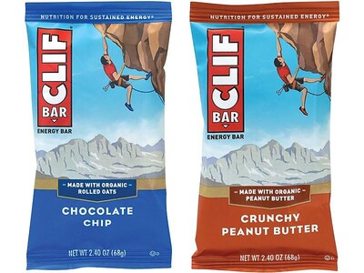 Clif Bar Energy Bars, Variety, 2.4 Oz., 24/Pack (220-00438)