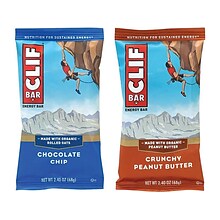 Clif Bar Energy Bars, Variety, 2.4 Oz., 24/Pack (220-00438)