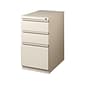 Quill Brand® 3-Drawer Vertical File Cabinet, Mobile/Pedestal, Letter, Putty, 20"D (24871D)