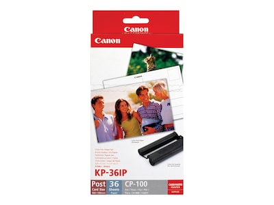 Canon Color Ink Cartridge and Photo Paper Value Pack, 36 Prints (KP-36IP)
