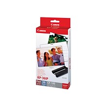 Canon Color Ink Cartridge and Photo Paper Value Pack, 36 Prints (KP-36IP)