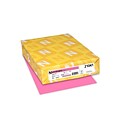 Astrobrights Cover Paper, 65 lbs, 8.5 x 11, Pulsar Pink, 250/Ream (21041)