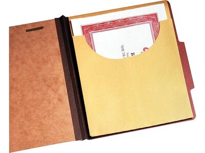 Pendaflex File Pocket, 3/4" Expansion, Letter/Legal Size, Kraft, 100/Box (J044)