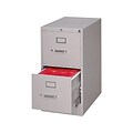 HON S380 2-Drawer Vertical File Cabinet, Locking, Letter, Light Gray, 26.5D (HS382PQ)
