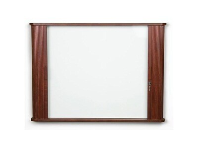 Balt Tambour Steel Dry-Erase Whiteboard, Wood Frame, 4 x 3 (28060)