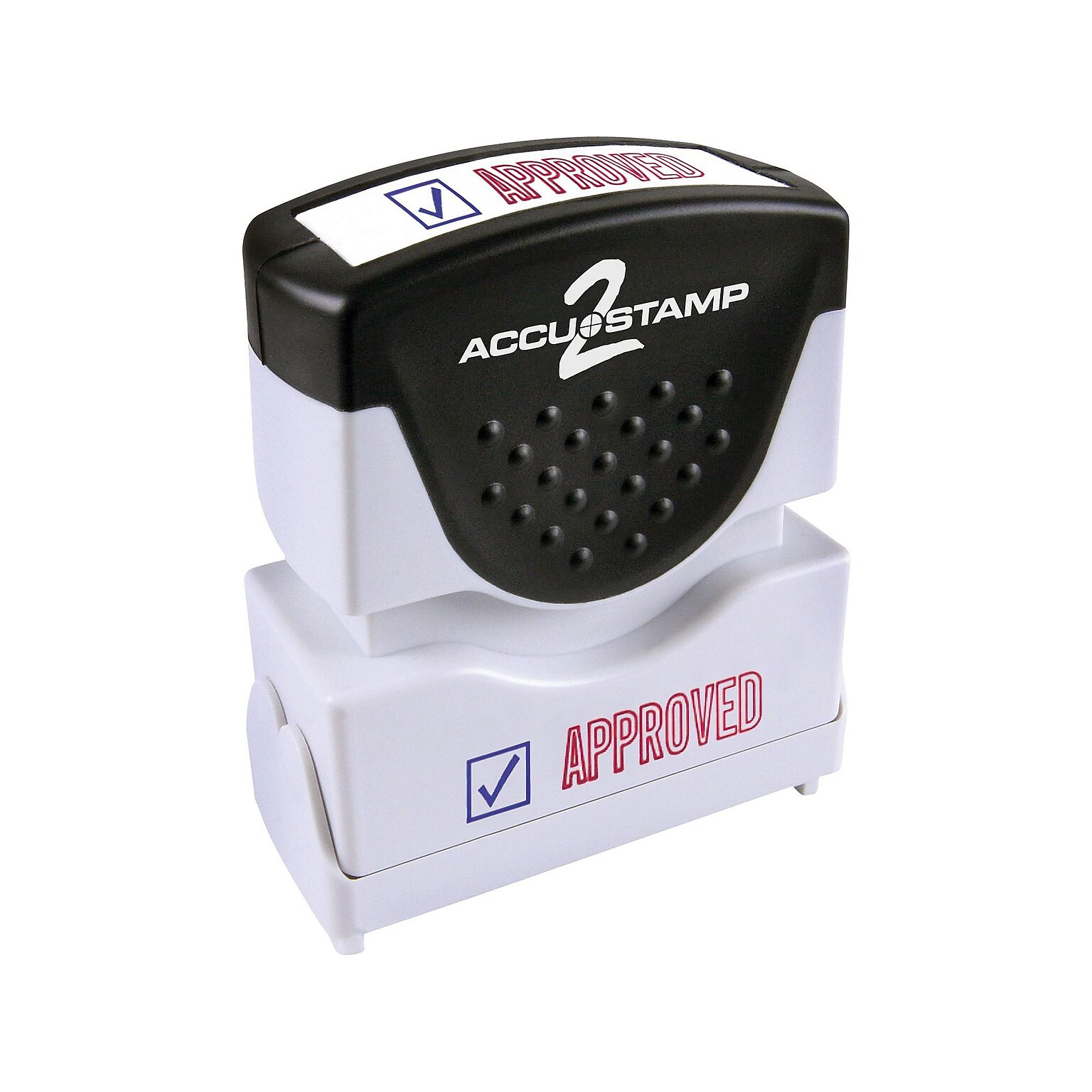 Accu-Stamp 2 Pre-Inked Stamp, APPROVED, Blue and Red Inks (035525)