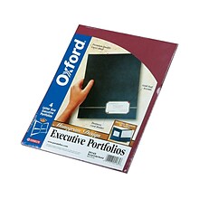 Oxford 2 Pockets Presentation Folder, Burgundy/Gold, 4/Pack (OXF 04165)