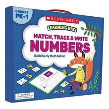 Scholastic Learning Mats: Match, Trace & Write Numbers for Grades PreK-1 (SC-823960)