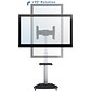 Mount-It! Metal Pedestal TV Stand, Screens up to 70", Black (MI-1875)