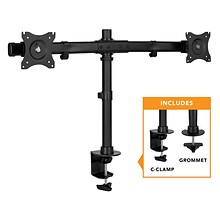 Mount-It! Dual Monitor Desk Mount for 13 to 27 Monitors, Black (MI-2772)